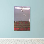 Doncaster, Engeland - First Aviation Races Canvas Afdruk (Insitu (Houten vloer))