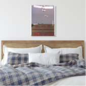 Doncaster, Engeland - First Aviation Races Canvas Afdruk (Insitu (Slaapkamer))
