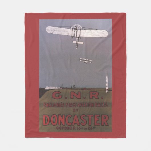 Doncaster, Engeland - First Aviation Races Fleece Deken (Voorkant)