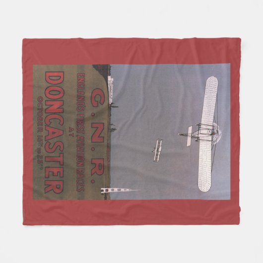 Doncaster, Engeland - First Aviation Races Fleece Deken (Voorkant (Horizontaal))