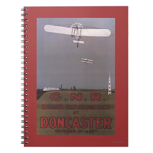 Doncaster, Engeland - First Aviation Races Notitieboek (Voorkant)