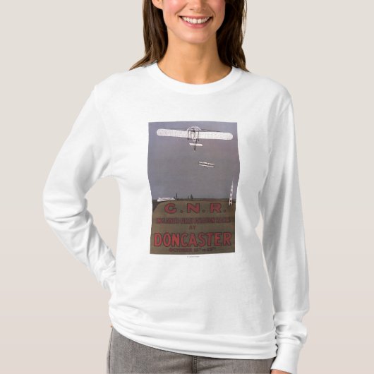 Doncaster, Engeland - First Aviation Races T-shirt (Voorkant)