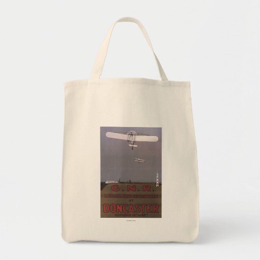 Doncaster, Engeland - First Aviation Races Tote Bag (Voorkant)