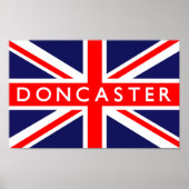 Doncaster UK Flag Poster (Voorkant)