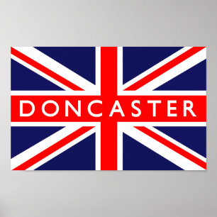 Doncaster UK Flag Poster