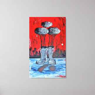 Donde La Huella Quedó Marcada Canvas Afdruk