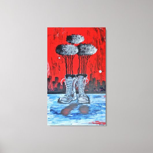 Donde La Huella Quedó Marcada Canvas Afdruk (Voorkant)