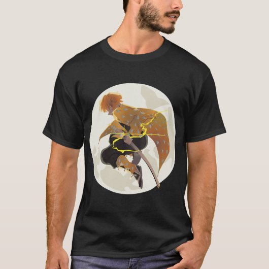 Donder ademen Zen (Maan) T-shirt (Voorkant)