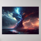 Donder en bliksem poster (Voorkant)