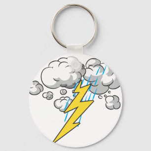 Donder en bliksem sleutelhanger