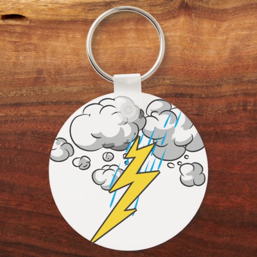 Donder en bliksem sleutelhanger (Voorkant)