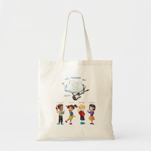 Donder en Vrienden Canvas tas (Voorkant)