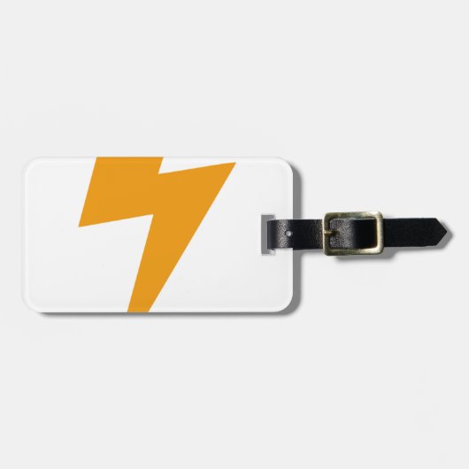 Donder Energie Geel Print Bagagelabel (Voorkant horizontaal)