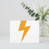 Donder Energie Geel Print Briefkaart (Staand voorkant)