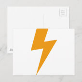 Donder Energie Geel Print Briefkaart (Voorkant / Achterkant)