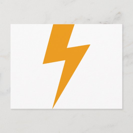 Donder Energie Geel Print Briefkaart (Voorkant)