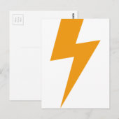 Donder Energie Geel Print Briefkaart (Voorkant / Achterkant)