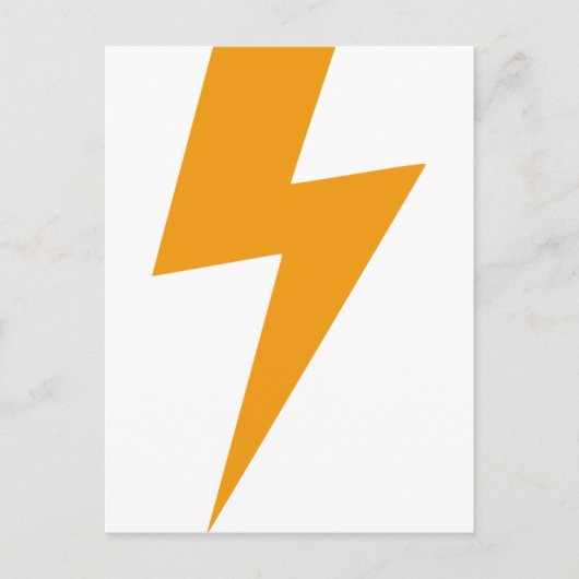 Donder Energie Geel Print Briefkaart (Voorkant)