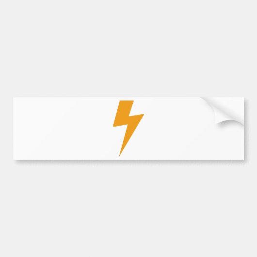 Donder Energie Geel Print Bumpersticker (Voorkant)