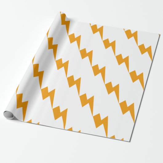 Donder Energie Geel Print Cadeaupapier (Uitgerold)
