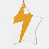 Donder Energie Geel Print Keramisch Ornament (Links)