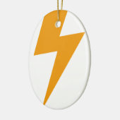 Donder Energie Geel Print Keramisch Ornament (Links)