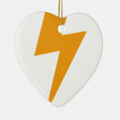 Donder Energie Geel Print Keramisch Ornament (Rechts)