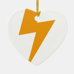 Donder Energie Geel Print Keramisch Ornament