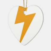 Donder Energie Geel Print Keramisch Ornament (Links)