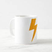 Donder Energie Geel Print Koffiemok (Voorkant links)