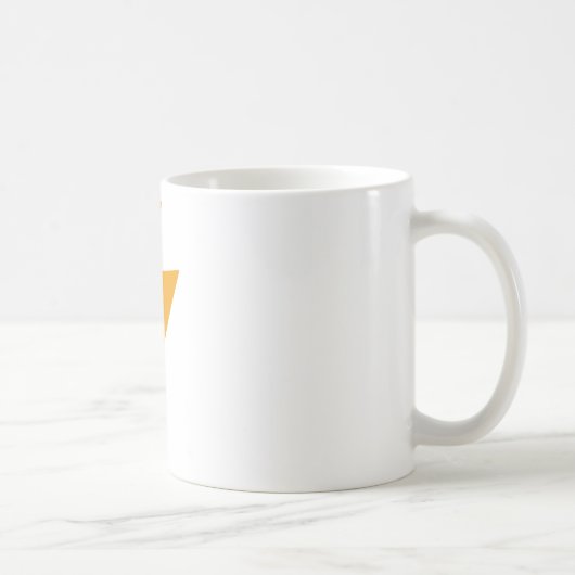 Donder Energie Geel Print Koffiemok (Rechts)