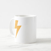 Donder Energie Geel Print Koffiemok (Voorkant links)