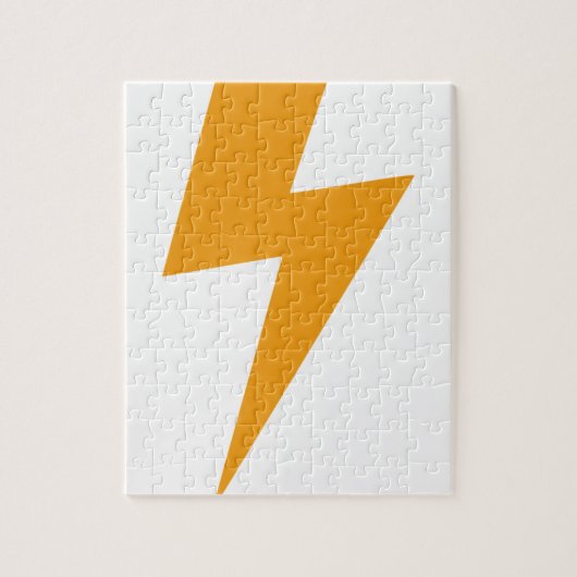 Donder Energie Geel Print Legpuzzel (Verticaal)