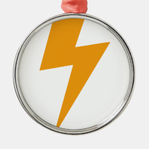 Donder Energie Geel Print Metalen Ornament