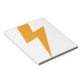 Donder Energie Geel Print Notitieblok (Schuin)