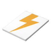 Donder Energie Geel Print Notitieblok (Linkerzijde)