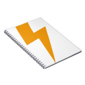 Donder Energie Geel Print Notitieboek (Rechterzijde)