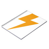 Donder Energie Geel Print Notitieboek (Linkerzijde)