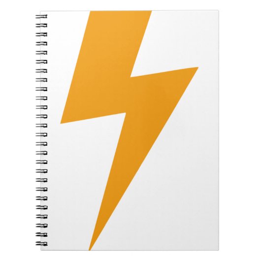 Donder Energie Geel Print Notitieboek (Voorkant)