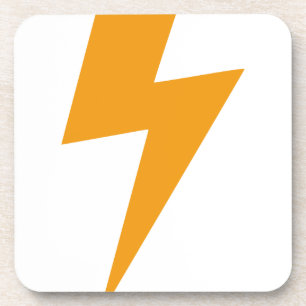 Donder Energie Geel Print Onderzetter