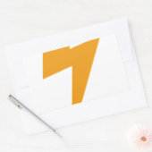 Donder Energie Geel Print Rechthoekige Sticker (Envelop)