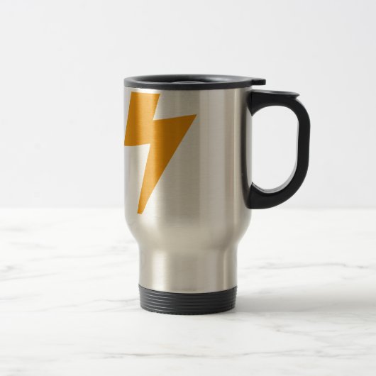 Donder Energie Geel Print Reisbeker (Rechts)