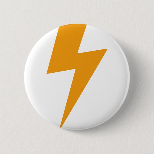 Donder Energie Geel Print Ronde Button 5,7 Cm (Voorkant)