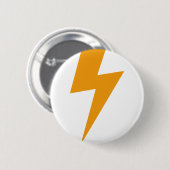 Donder Energie Geel Print Ronde Button 5,7 Cm (Voorkant /achterkant)