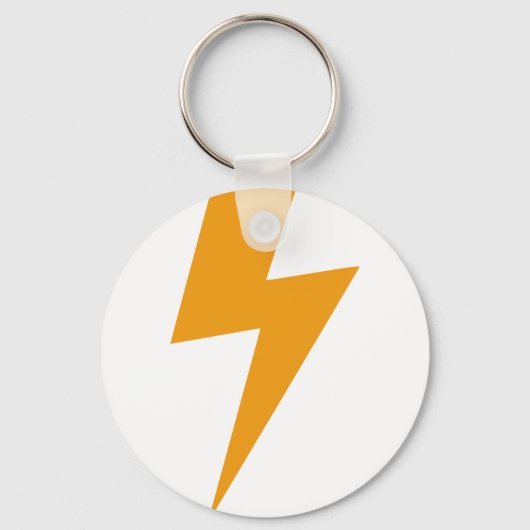 Donder Energie Geel Print Sleutelhanger (Voorkant)