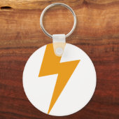Donder Energie Geel Print Sleutelhanger (Voorkant)
