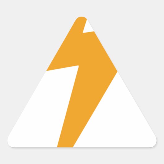 Donder Energie Geel Print Sticker (Voorkant)