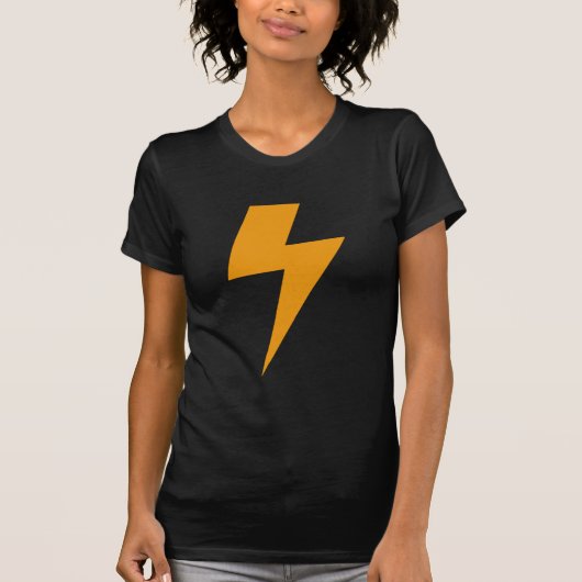 Donder Energie Geel Print T-shirt (Voorkant)