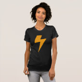 Donder Energie Geel Print T-shirt (Voorkant volledig)