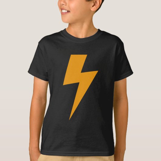Donder Energie Geel Print T-shirt (Voorkant)